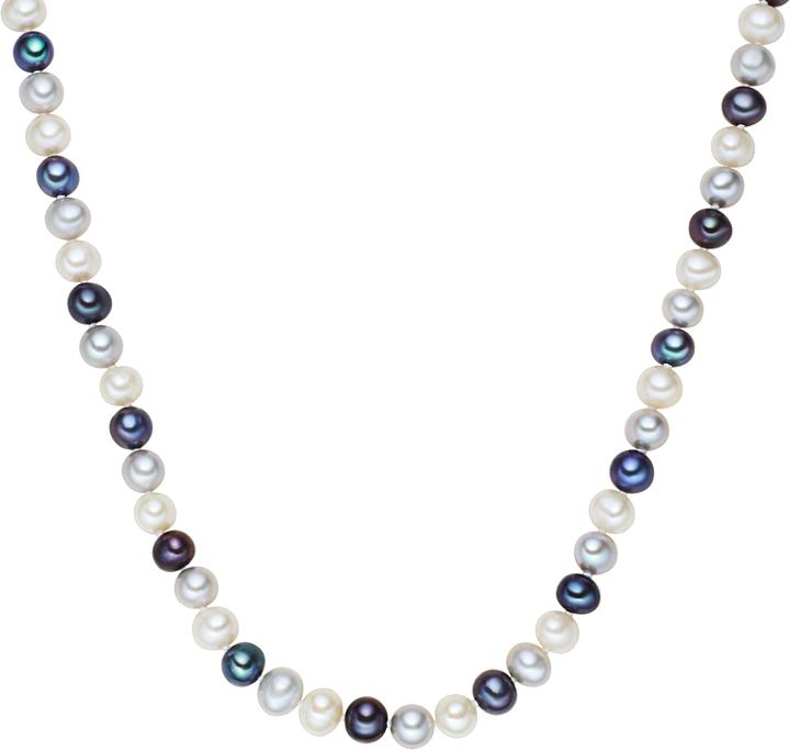 Immagine prodotto Valero Pearls Donna in argento sterling con perle d'acqua dolce coltivate - 2244 (Argento, 40 cm)