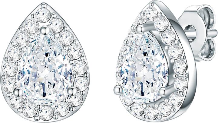 Rafaela Donata Damen Tropfen Sterling Silber verziert mit Kristallen von Swarovski® silber - 24053 (Sterling Silber)