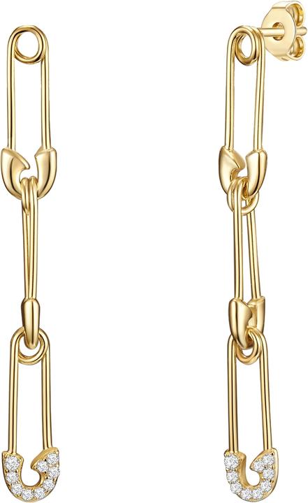 Immagine prodotto Glanzstücke München Spilla da balia da donna in argento sterling con zirconi in oro giallo - 23302 (Argento)