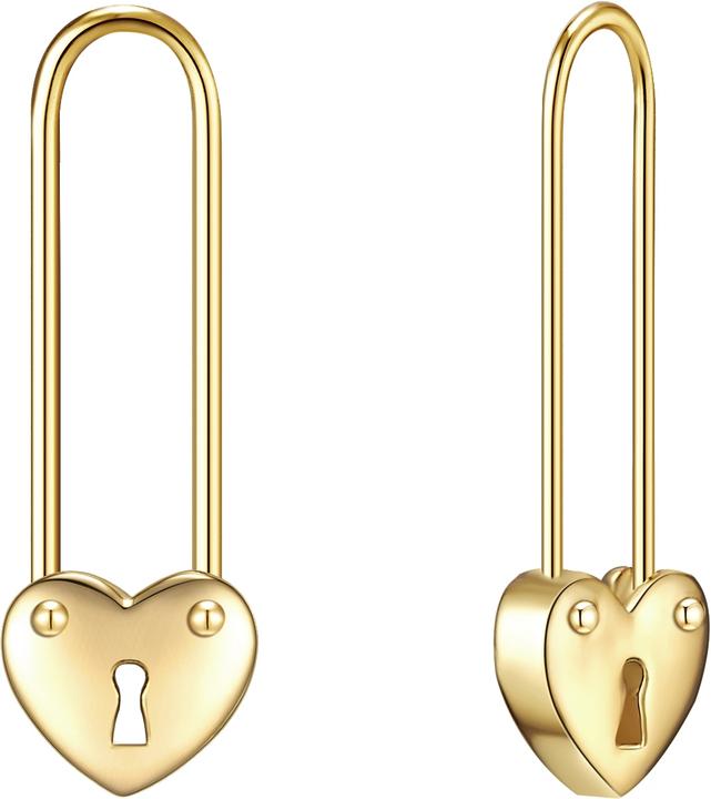 Immagine prodotto Glanzstücke München Spilla da balia da donna/cuore in argento sterling e oro giallo - 23586 (Argento)