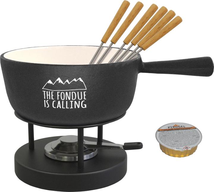 Heidi Cheese Line Set per fonduta di formaggio "La fonduta chiama". (Fondue di formaggio)