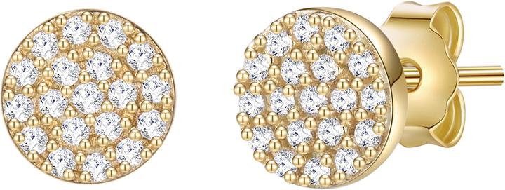 Immagine prodotto Glanzstücke München Cerchio da donna in argento sterling con zirconi in oro giallo - 15324 (Argento)
