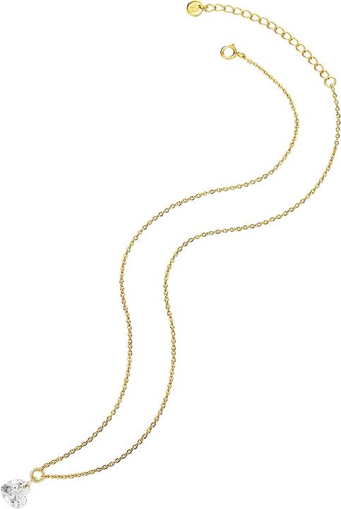 Immagine prodotto Glanzstücke München Cuore da donna in argento topazio oro giallo 40,0 cm di base + 5,0 cm di estensione - 15336 (Argento, 40 - 45 cm)