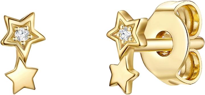 Immagine prodotto Glanzstücke München Stelle da donna in argento sterling con zirconi in oro giallo - 15834 (Argento)