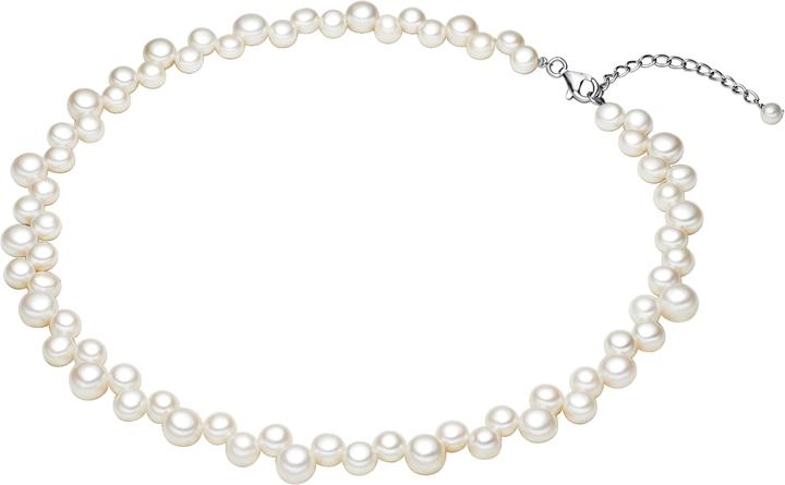 Actual product image Valero Pearls Ladies sterling silver freshwater cultured pearl silver 42.0 cm base chain + 5.0 cm extension - 2886 (Sterling Silver, 42 - 47 cm)