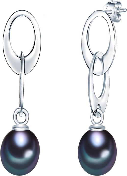 Valero Pearls Damen Sterling Silber Süsswasser-Zuchtperle silber - 3218 (Sterling Silber)