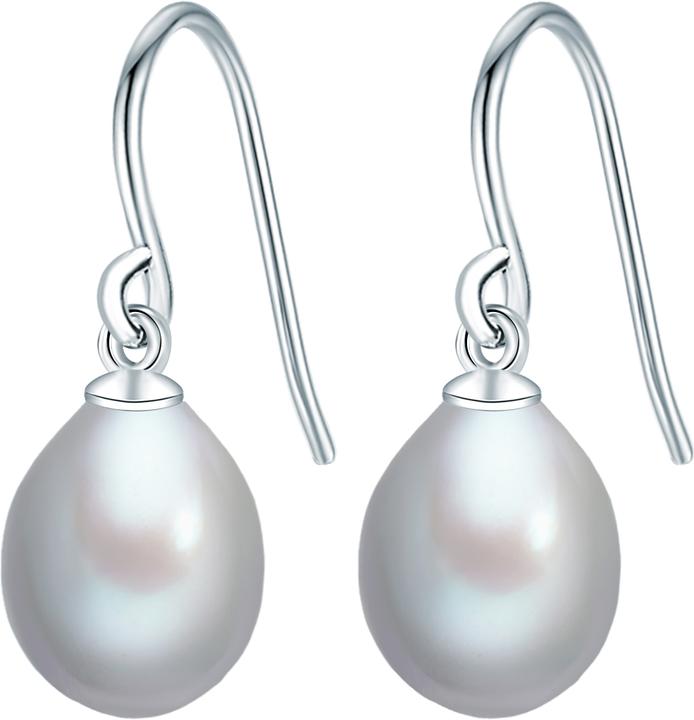 Valero Pearls Damen Sterling Silber Süsswasser-Zuchtperle silber - 3344 (Sterling Silber)