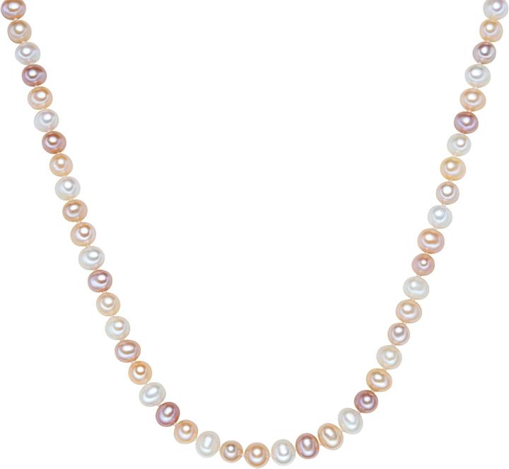 Valero Pearls Damen Sterling Silber Süsswasser-Zuchtperle silber - 3832 (Sterling Silber, 42 cm)