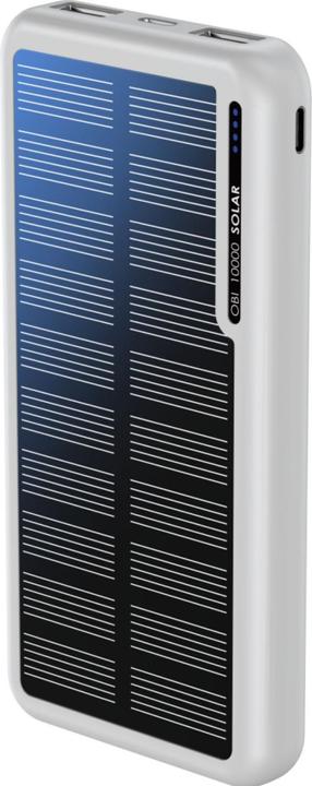 Actual product image Boompods Obi 10,000mAh Solar Powerbank - White (10000 mAh)