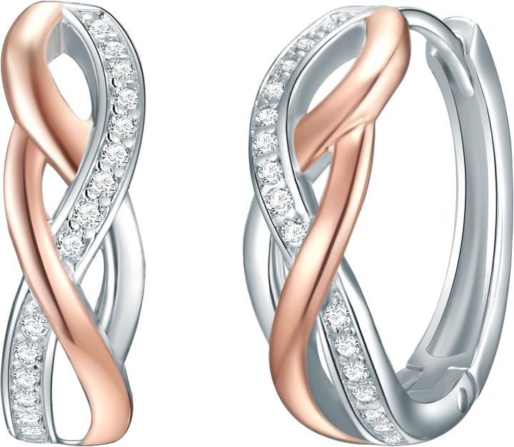 Rafaela Donata Damen Sterling Silber Zirkonia silber/roségold - 9814 (Sterling Silber)