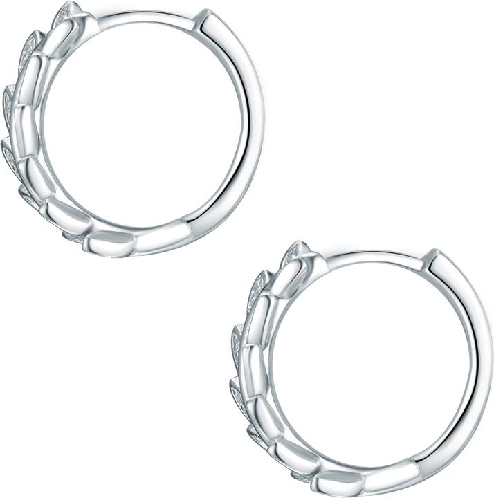 Immagine prodotto Rafaela Donata Donna Foglie scintillanti in argento sterling con zirconi - 9812 (Argento)