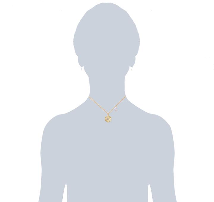 Image du produit Valero Pearls Femme Acier inoxydable Preciosa Perle de culture d'eau douce or jaune 40,0 cm chaîne de base + 5,0 (Acier inoxydable, 40 - 45 cm)