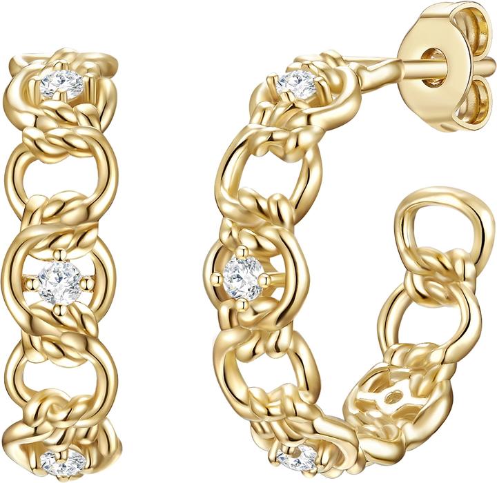 Immagine prodotto Glanzstücke München Donna Argento Cubic Zirconia Oro Giallo - 24457 (Argento)