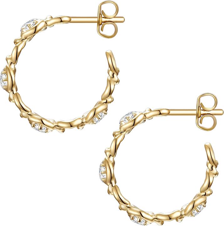 Immagine prodotto Glanzstücke München Donna Argento Cubic Zirconia Oro Giallo - 24457 (Argento)