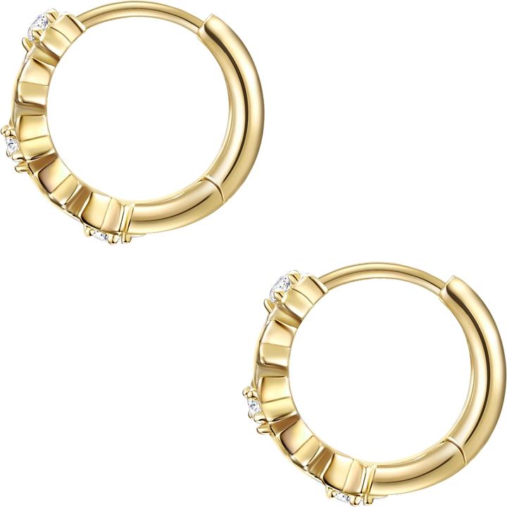 Image du produit Glanzstücke München Femme étoiles argent zirconium or jaune - 24533 (Argent Sterling)