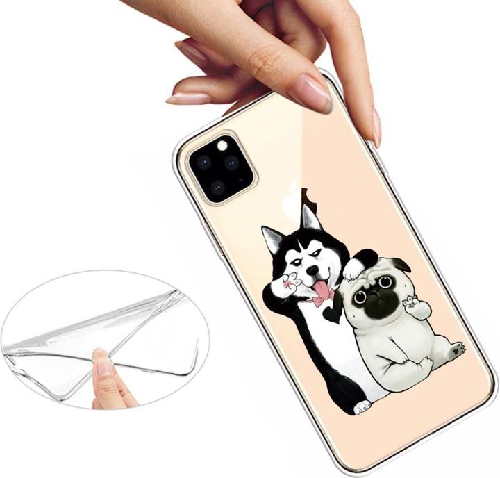 Actual product image Ueli Express iPhone 11 Pro Max Super Slim Rubber Case TPU Cool Dogs (Apple iPhone 11 Pro Max)