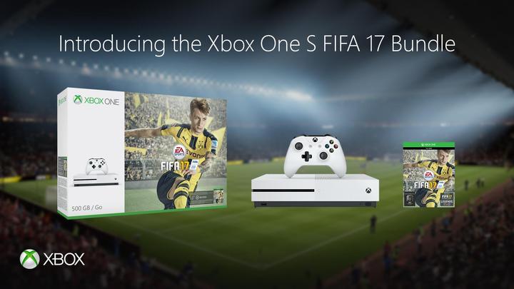 Immagine prodotto Microsoft Xbox One S 500GB, Fifa 17 Bundle di Xbox One S 500GB, Fifa 17 Bundle