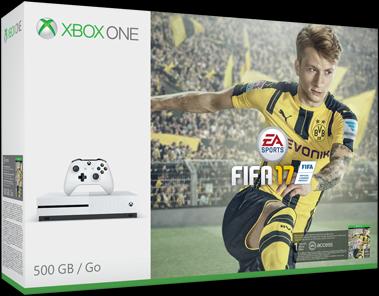 Immagine prodotto Microsoft Xbox One S 500GB, Fifa 17 Bundle di Xbox One S 500GB, Fifa 17 Bundle