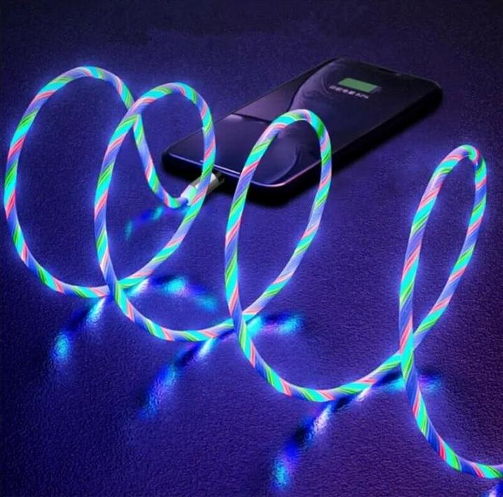 Immagine prodotto PhoneLook Cavo di ricarica USB 3 in 1 con luce LED e attacchi di ricarica magnetici (1 m, USB 3.0)