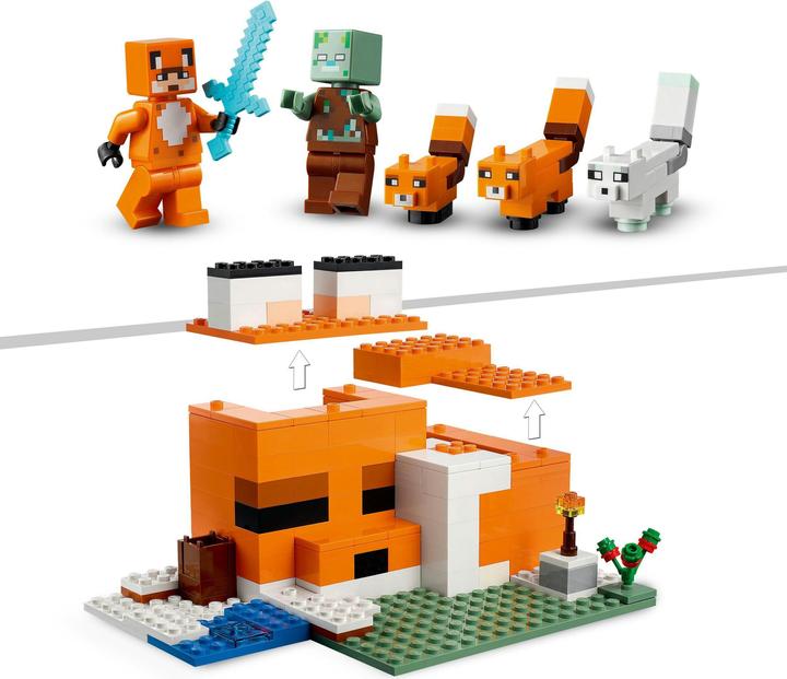 Actual product image LEGO The Fox Lodge (21178, LEGO Minecraft)