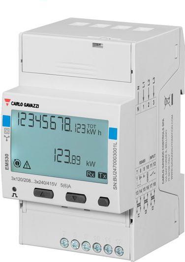 Image du produit Carlo Gavazzi Analyseurs de réseau triphasés 120... 415V IP40 6 A EM530