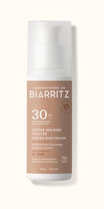 Actual product image Laboratoires de Biarritz LdB AM Sun Cream Face tinted Beige SPF30 (Sun cream face, SPF 30, 50 ml)