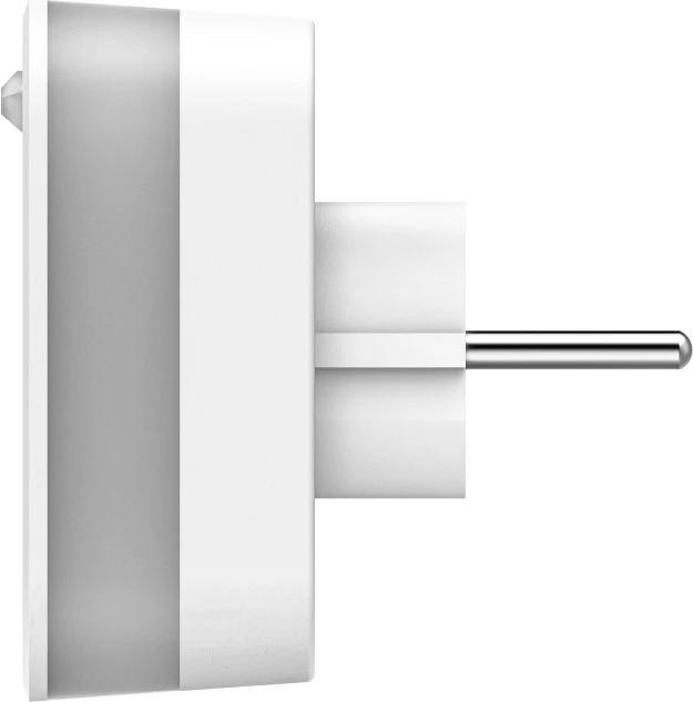 Produktbild Hama LED-Nachtlicht mit Steckdose, 2 USB-Ausgänge, Bewegungsmelder, Lichtsensor