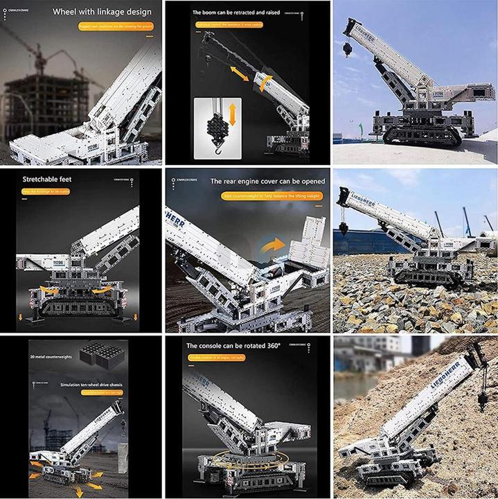 Actual product image Mould King 17002 - Grue sur chenilles technic RC (4000 pièces)