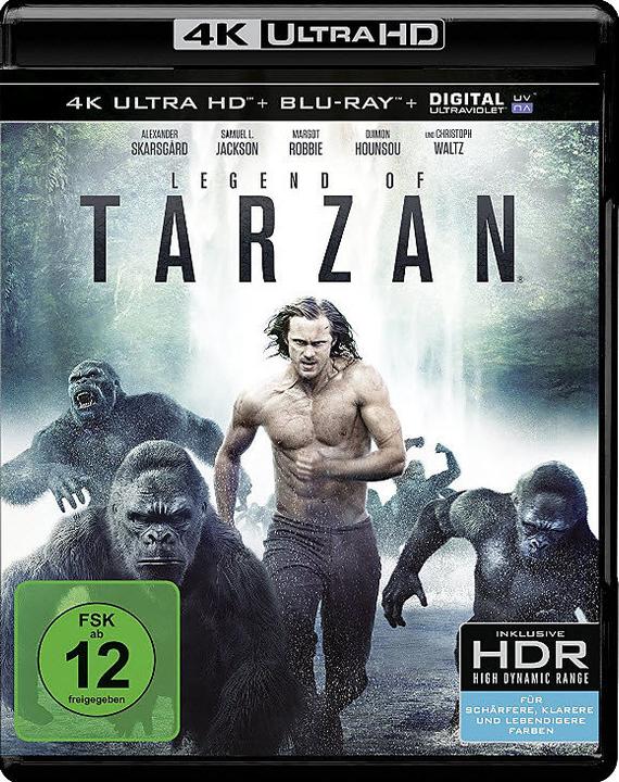 Actual product image Legend of Tarzan (4k Blu-ray, 2016, German)