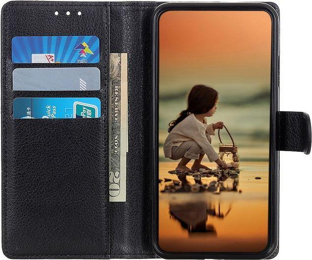 Actual product image MU Classic Litchi Leather Bookcover Series (Samsung Galaxy A54 5G)