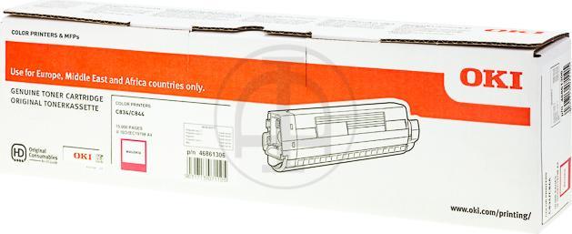 Actual product image OKI Toner 46861306 magenta (M)