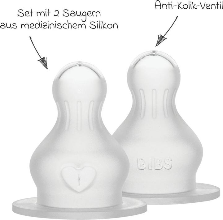 Immagine prodotto Bibs Bottiglia di aspirazione in silicone a flusso lento 2 pezzi