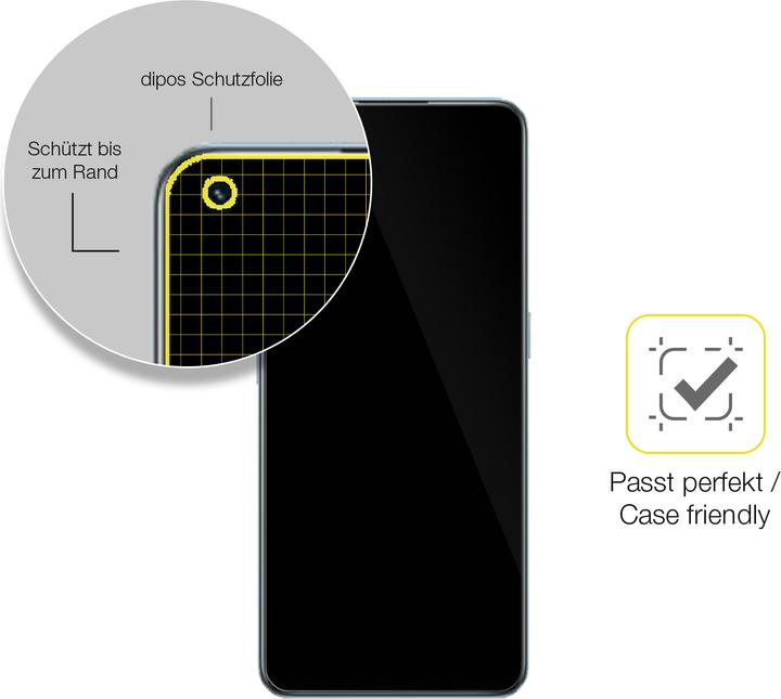 Produktbild Dipos Displayschutzfolie Full-Cover 3D (2 Stück, Realme 9 Pro Plus)