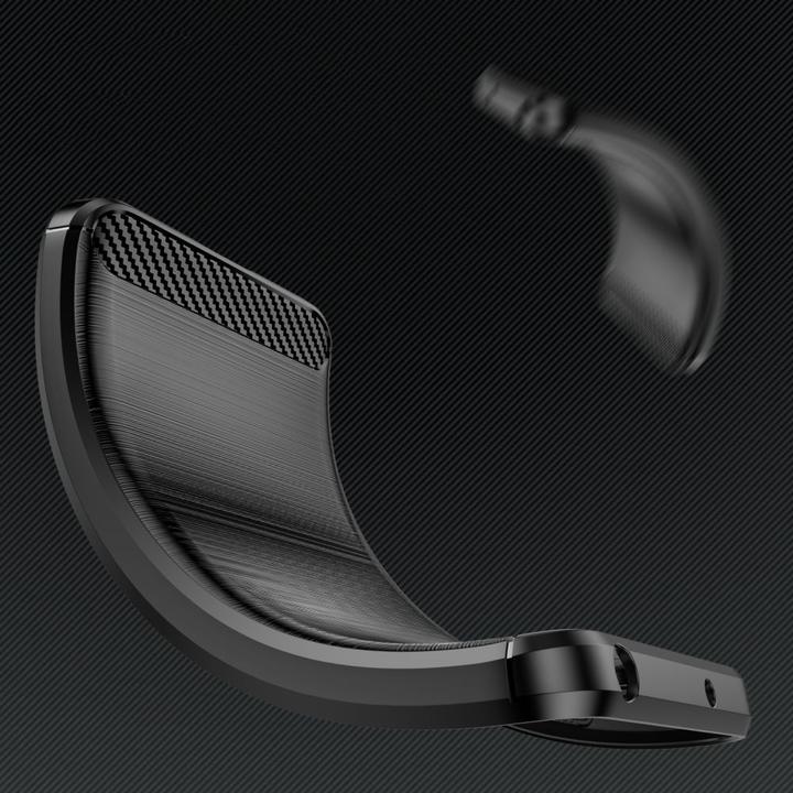 Actual product image Tech-Protect TPUCarbon case for Samsung Galaxy XCover 7 - black (Samsung Galaxy Xcover 7)