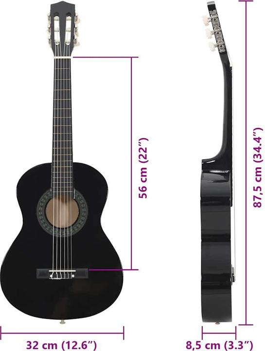 Immagine prodotto VidaXL Chitarra (Chitarra classica, Nylon, Legno di tiglio, Plastica dura)