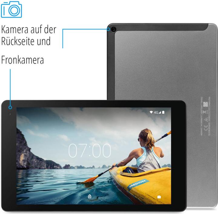 Produktbild Medion X10607 (4G, 10.10", 64 GB, Schwarz, Grau)
