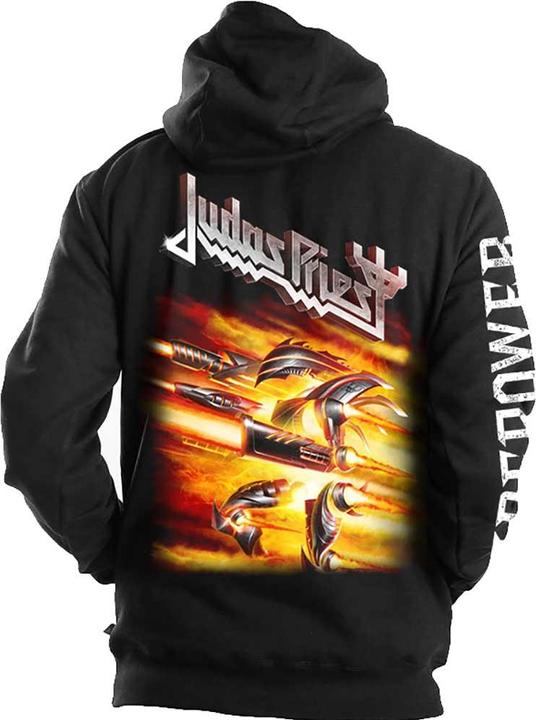 Immagine prodotto Judas Priest Firepower Felpa con Cappuccio e Zip Intera Adulto Unisex (S)