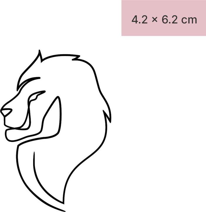 Immagine prodotto minink Tatuaggio temporaneo - Leone stilizzato