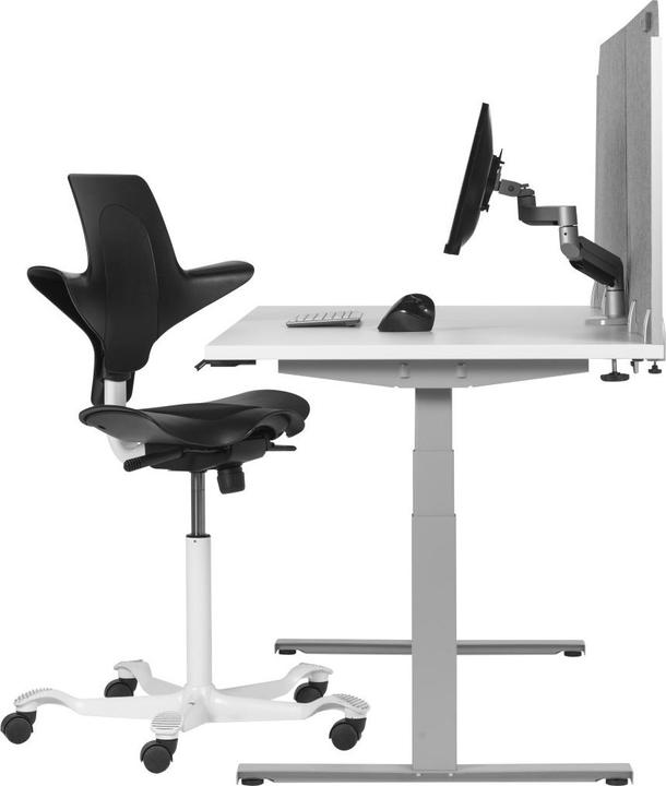 Image du produit Bakker Elkhuizen Bakker Elkuizen Cloison de table ronde Bakker sans fenêtre acrylique gris arrière