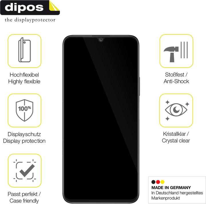Immagine prodotto Dipos Pellicola Protettiva Full-Cover 3D (3 Pezzo/i, Honor X7)