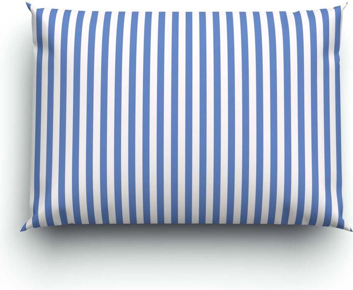 Immagine prodotto Lotus Bettwaren Biancheria da letto bambù a righe blu (Copricuscino, 50 x 70 cm)