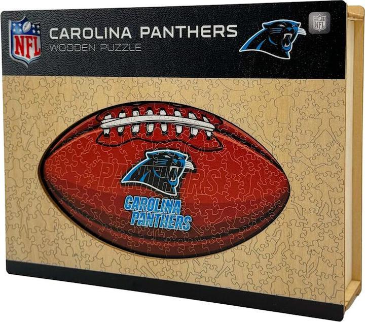 Produktbild Iconic NFL - Carolina Panthers – Football mit Logo - Holz Puzzle Grösse L (500 Teile) (500 Teile)