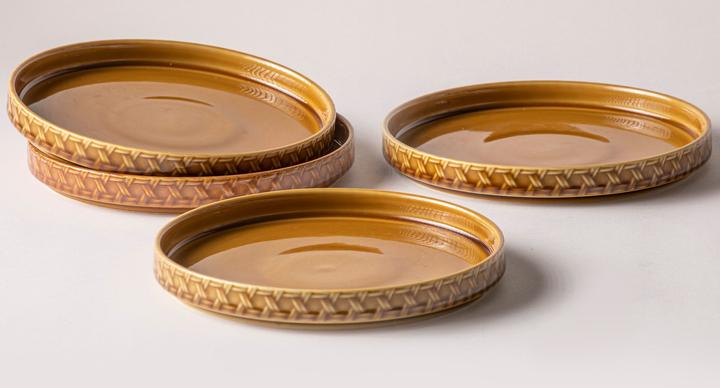 Actual product image Ladelle HEATH tapas plate caramel 20 x 2.5 cm 4 pcs (4 x, 2.50 cm)