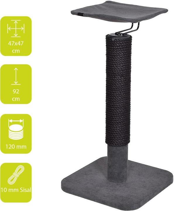 Actual product image Laroy Group Ebi Scratching Post Iwaki (92 cm, Dark grey)