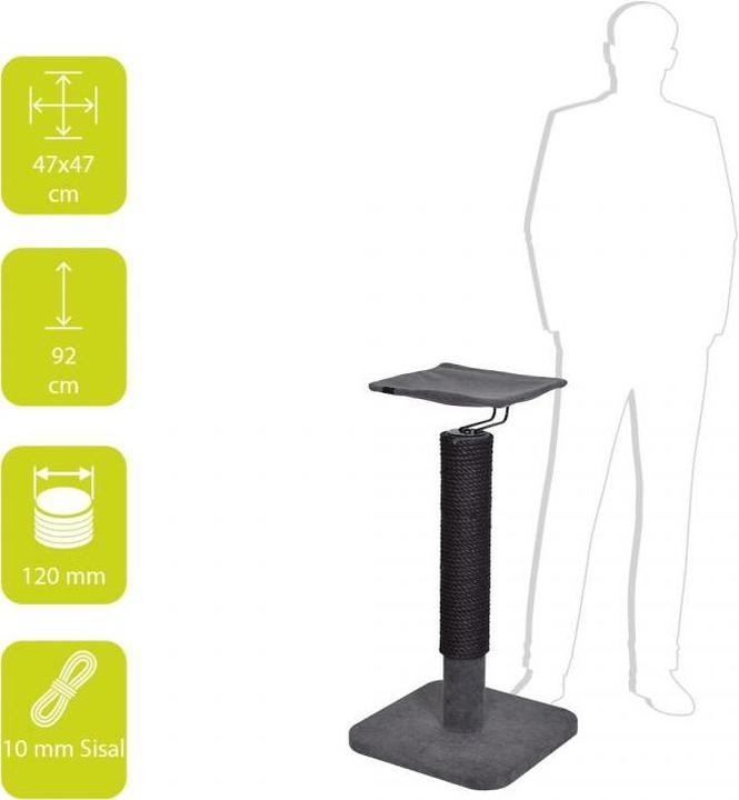 Actual product image Laroy Group Ebi Scratching Post Iwaki (92 cm, Dark grey)