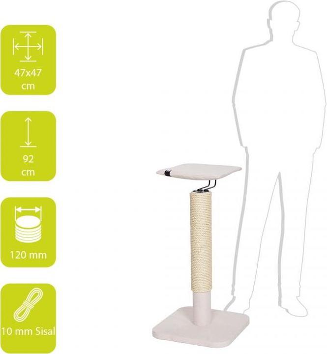 Actual product image Laroy Group Ebi Scratching Post Iwaki (92 cm, White)