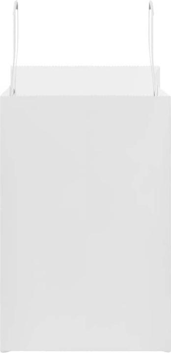 Produktbild VidaXL Kraftpapiertüten 50 Stk. mit Henkel Weiss 26x17x25 cm Papiertüte (Geschenktüte, 50 x)
