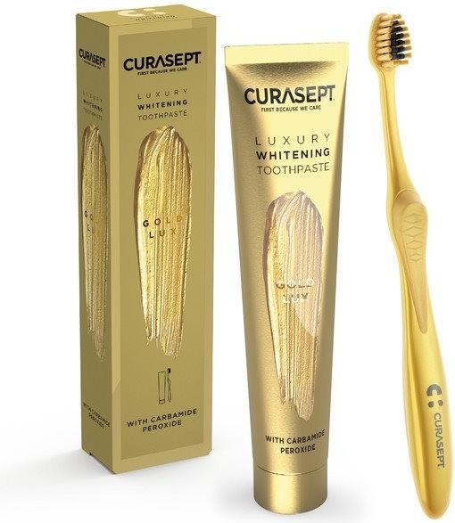 Produktbild Curasept Gold Luxury Whitening Toothpaste 75ml+Toothbrush (75 ml)