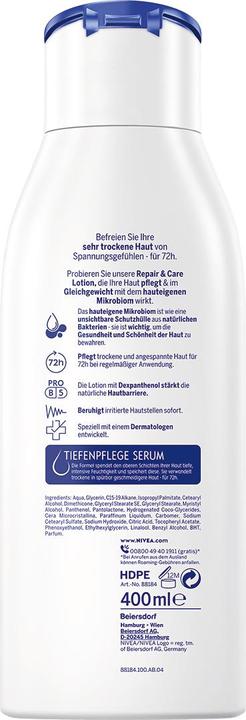 Image du produit NIVEA Réparation et soins (Lait pour le corps, 400 ml)