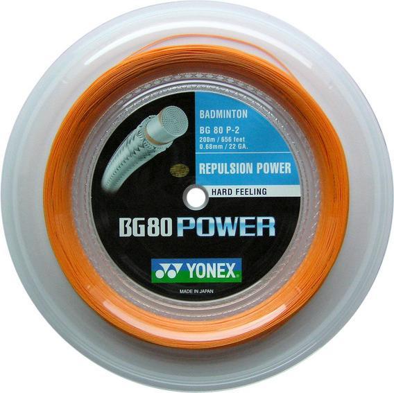 Yonex BG-80Power / 200m-Rolle, orange, 0,68mm